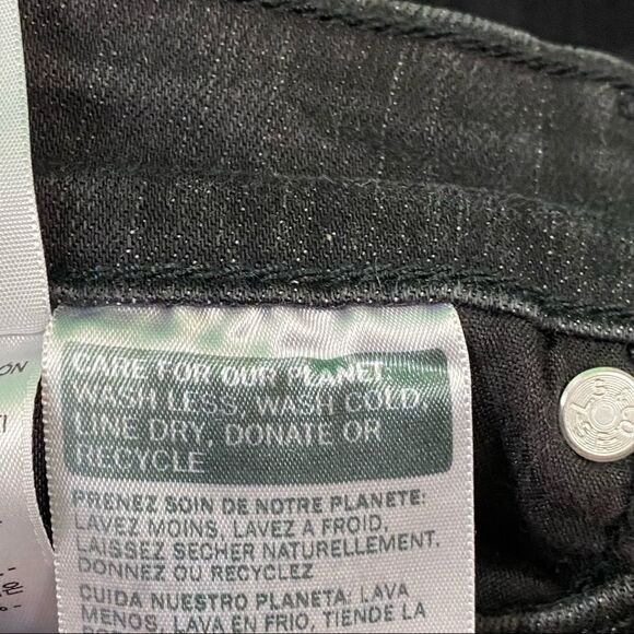 Levi’s 701 High Rise Skinny size 30 color- black sequin side stripe - Picture 10 of 11